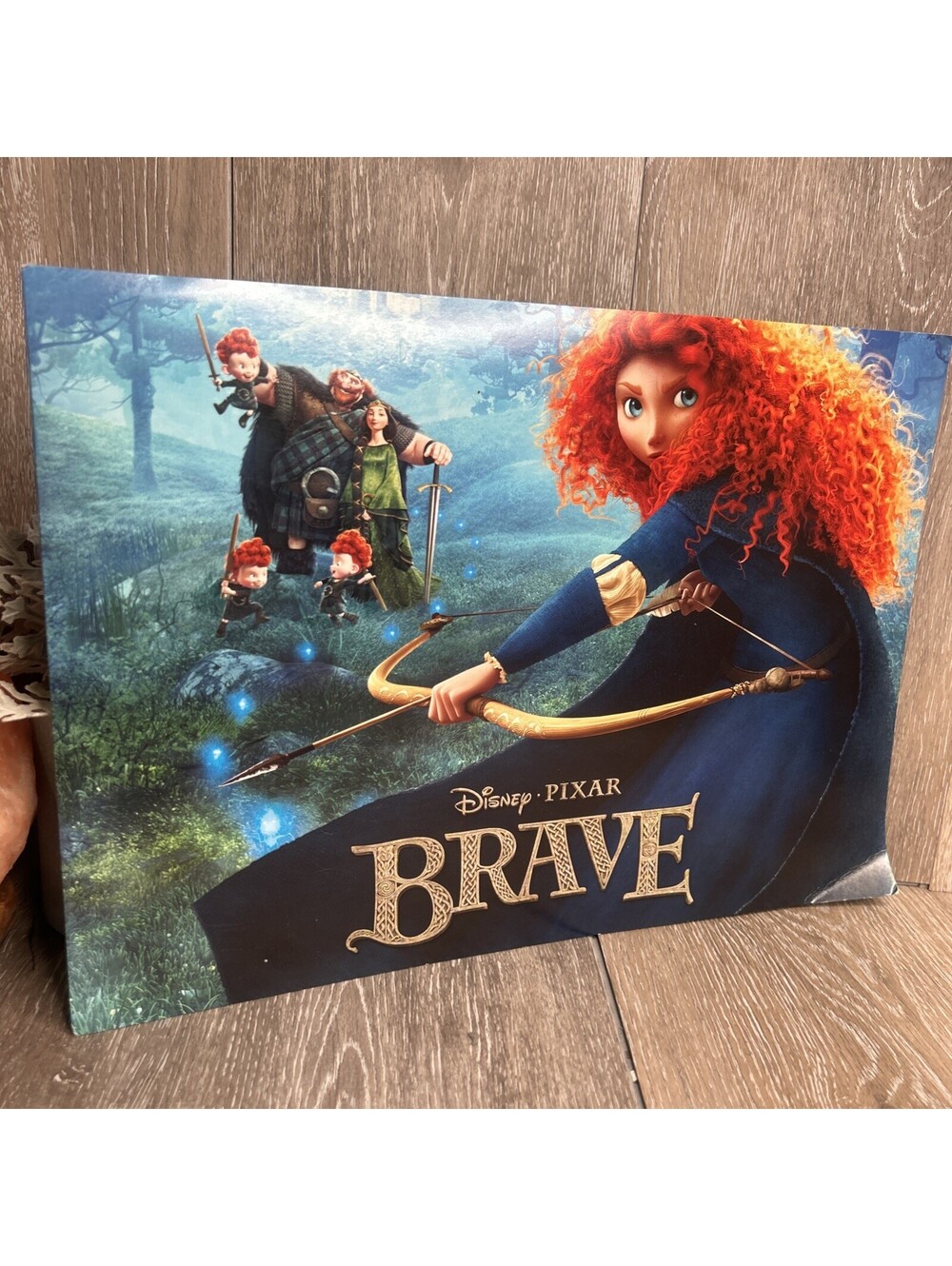 Brave Lithograph Set Art Merida Angus & Bears Disney Store Exclusive Gift NEW